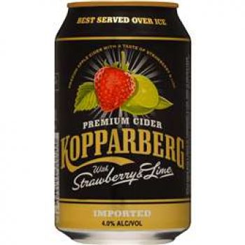 Kopparberg Strawberry & Lime Cider Bottle 330ml single