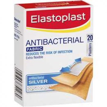 Elastoplast Fabric Plasters Antibacterial 20pk