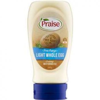 Praise Whole Egg Mayonnaise Light 380g