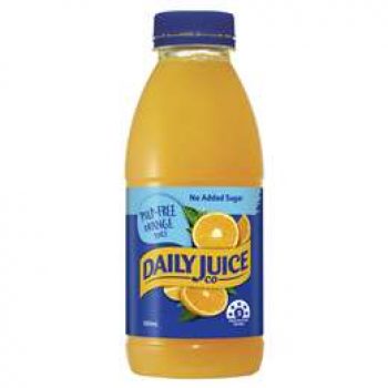 Daily Juice Orange Juice Pulp Free 500ml