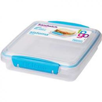 Sistema Plasticware Sandwich Box To Go each