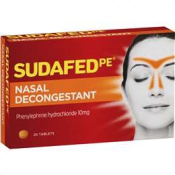 Sudafed Pe Nasal Decongestant 20 pack - Black Box Product Reviews