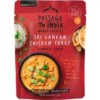 Passage To Sri Lanka Simmer Sauce Chicken Curry 375g