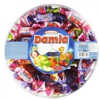 Damla Assorted Soft Fruit Filled Lollies 300g