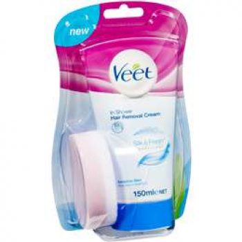 Veet In Shower Hair Removal Cream Sensitive 150g