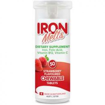Iron Melts Chewable Tablet 50pk
