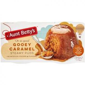 Aunt Betty’s Gooey Caramel Steamy Puds 2x95g