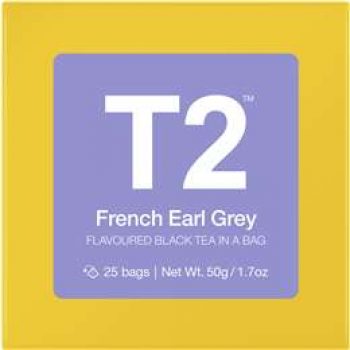 T2 French Earl Grey Black Tea Bags 25 pack
