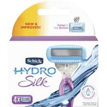Schick Hydro Silk Razor Blades  4 pack