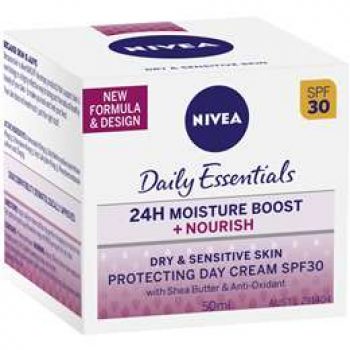 Nivea Rich Day Cream Face Moisturiser+shea Butter&spf30 50ml