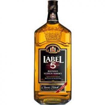 Label 5 Classic Black Blended Scotch Whisky 1l