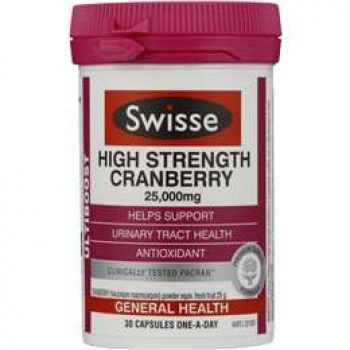 Swisse Ultiboost High Strength Cranberry Capsules 30 pack