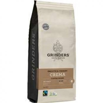 Grinders Fair Trade Organic Coffee Beans Crema 1kg