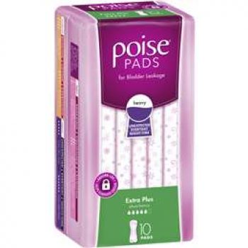 Poise Incontinence Pads Extra Plus Absorbency 10 pack