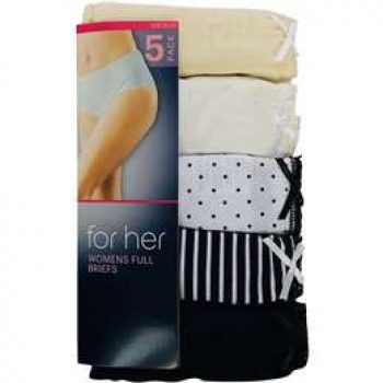 Woolworths Essentials Underwear Women’s Full Brief Size 18-20 each
