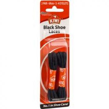 Kiwi Shoe Care Laces Black 69cm 2ea