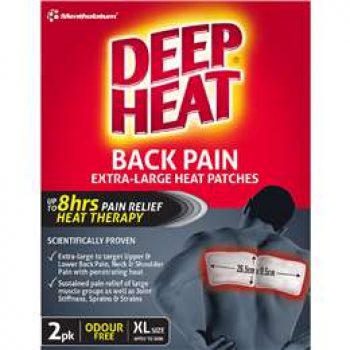 Deep Heat Back Patch  2pk