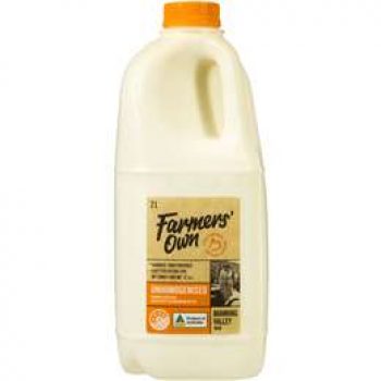 Farmers Own Full Cream Milk Unhomogenised 2l