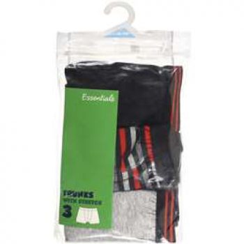 Woolworths For Kids Boys Underwear Fly Front Trunks 8-10 3 pack