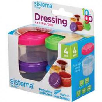 Sistema Plasticware Dressing Pot To Go each