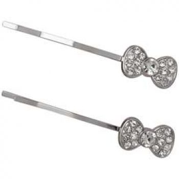 Hello Kitty Diamond Bow Pin Set  each