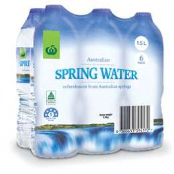 Woolworths Spring Water 6x1.5l bottles - Black Box Product Reviews