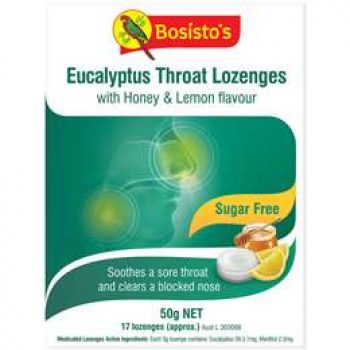 Bosisto’s Eucalyptus Drops Sugar Free 50g