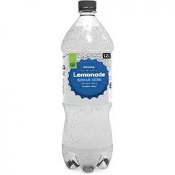 Woolworths Lemonade Zero Sugar Bottle 1.25l