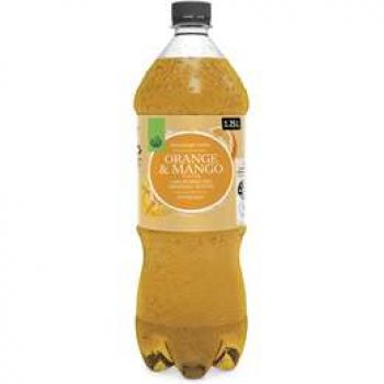 Woolworths Orange & Mango Sparkling Mineral Water 1.25l