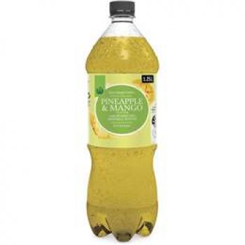 Woolworths Pineapple & Mango Sparkling Mineral Water 1.25l