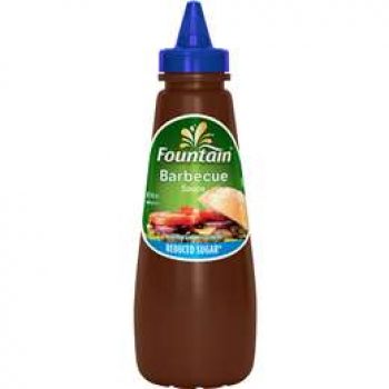 Fountain Barbecue Sauce Sauce Reduced Sugar 500ml