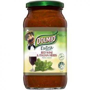 Dolmio Extra Red Wine & Italian Herbs Tomato Pasta Sauce 500g