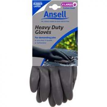 Ansell Gloves Heavy Duty Black Xl each