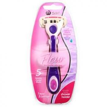 Woolworths Select Razor Womens Fleur Razor Plus 2 Cart each