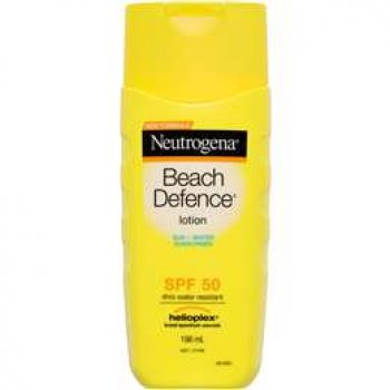 Neutrogena Beach Defence Sunscreen Water + Sun Barrier Lotion Spf 50 198ml
