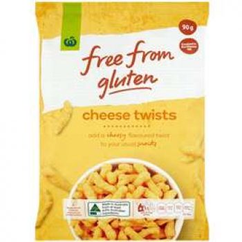 Woolworths Free From Gluten Share Pack Cheese Twists 90g