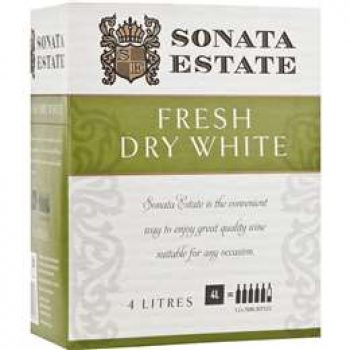 Sonata Estate Cask Wine Fresh Dry White 4l