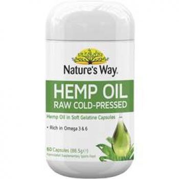 Nature’s Way Hemp Oil 100% Pure 1000mg  60 capsules