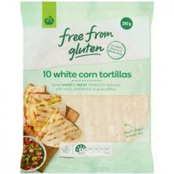Woolworths Free From Gluten Ingredients Tortilla Corn 280g