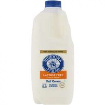 Riverina Fresh Lactose Free Full Cream Milk 2l