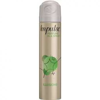 Impulse Body Spray Aerosol Deodorant Illusions 75ml