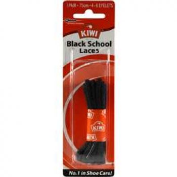 Kiwi Shoe Care Laces Black 75cm each
