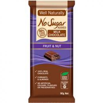 Well Naturally Bar Fruit & Nut 90g