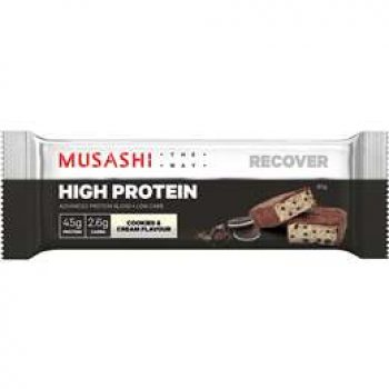 Musashi High Protein Bar Cookies & Cream 90g