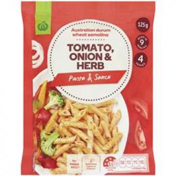 Woolworths Tomato Onion & Herb Pasta 125g