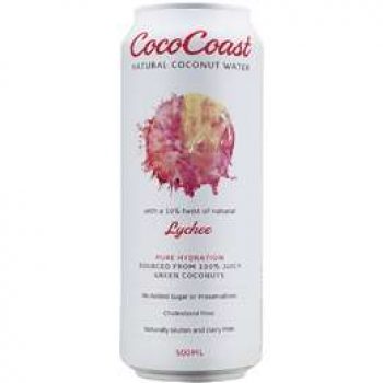 Cococoast Natural Coconut Water Lychee 500ml