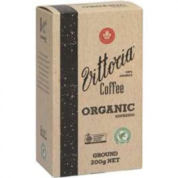 Vittoria Ground Coffee Rainforest Organic 200g