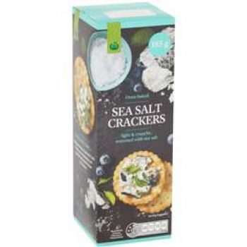 Woolworths Sea Salt Crackers  185g