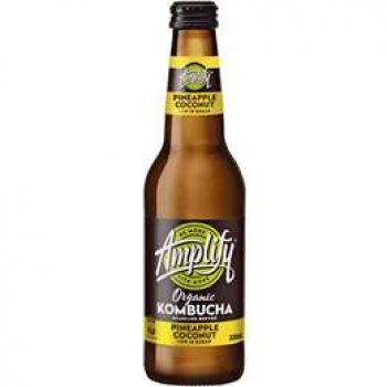 Amplify Organic Kombucha Pineapple & Coconut 330ml