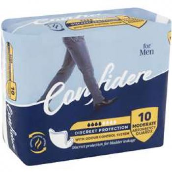 Confidere Incontinence Mens Guard 10 pack